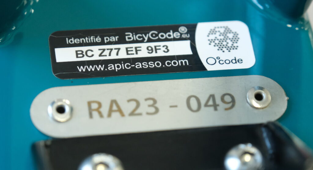 marquage antivol anti-vol bicycode ocode vol