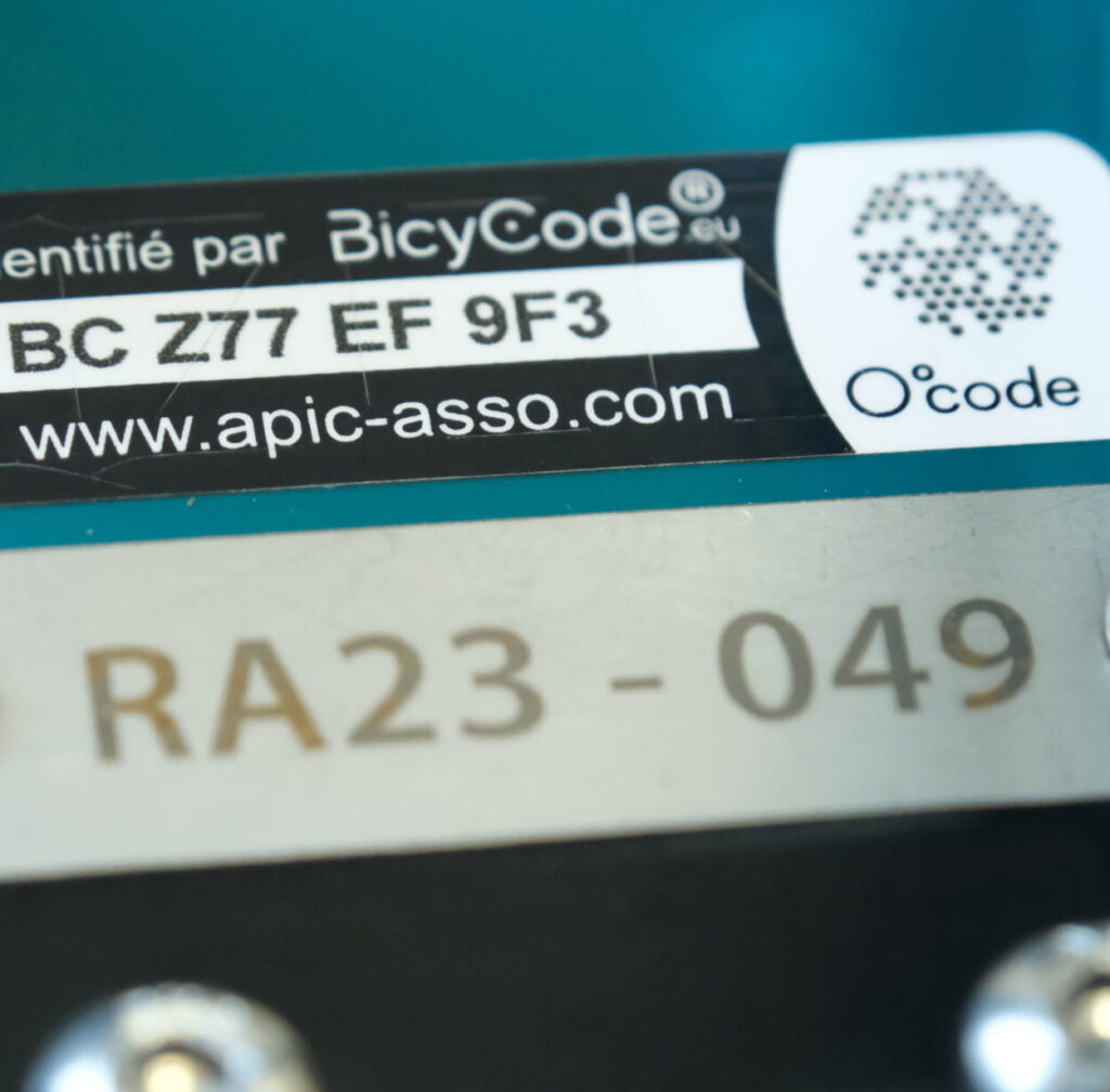 marquage antivol anti-vol bicycode ocode vol